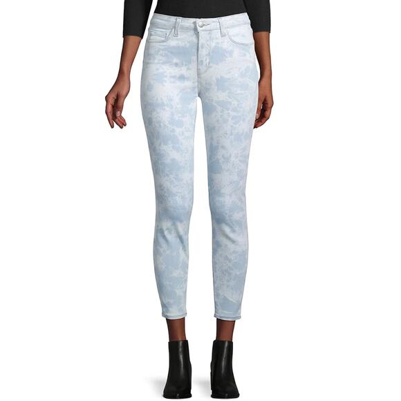 L'AGENCE Margot Jeans SZ26 NEW Tie-Dye High-Rise Skinny Abyss Denim Stretch NWOT - Picture 1 of 16